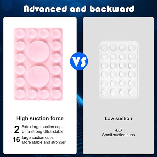 ZYCCER Double Sided Silicone Suction Phone Holder Mount, Compatible - Image 2