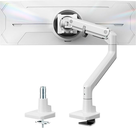 monTEK Heavy-Duty Monitor Arm for 17-57" Ultrawide Curved Screen, Supports up by monTEK