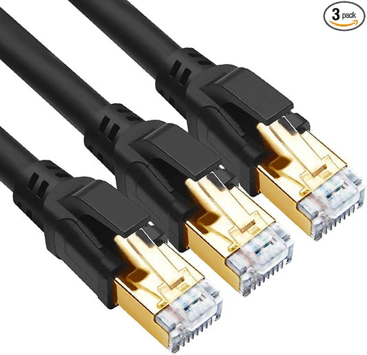 Yauhody CAT 8 Ethernet Cable, 1.5ft Ultra High Speed 40Gbps 2000MHz SFTP CAT8 by Yauhody
