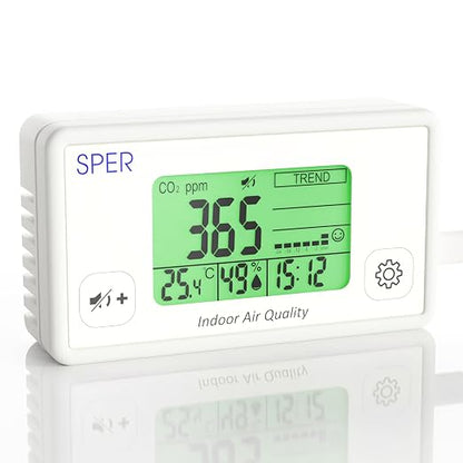 Sper Scientific Digital Indoor Air Quality Meter Monitor 800052 w/NDIR CO2 by SperScientific