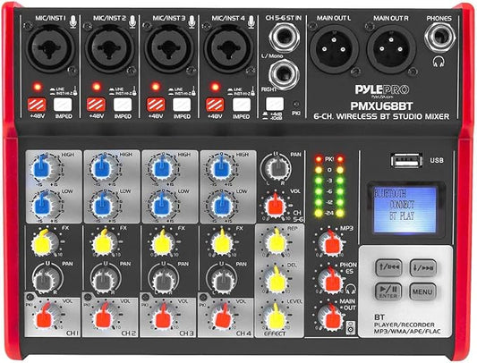 PYLE Studio Audio Sound Mixer Board - Image 2