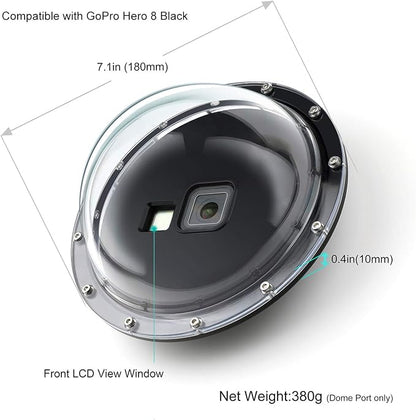 Dome Port for GoPro Hero 8 Black, Dome Port Lens - Image 4