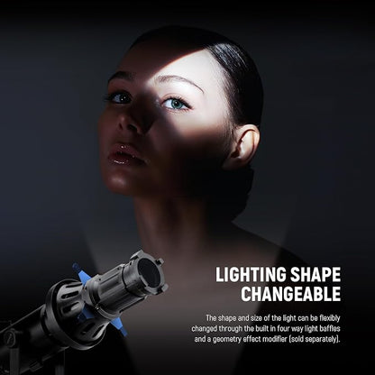 NEEWER Spotlight Snoot with 40° Projection Lens, Adjustable Focus, 16 Metal - Image 6