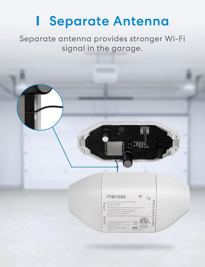 meross Smart Garage Door Opener Remote, APP Control, Compatible - Image 8