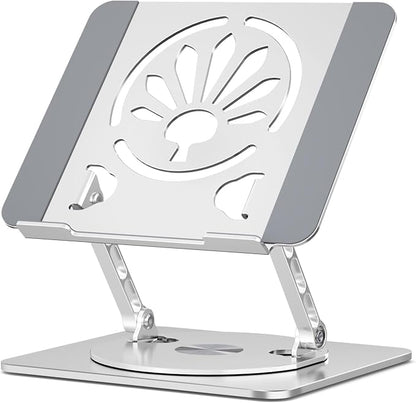 Adjustable Laptop Stand for Desk-360° Rotating Foldable Laptop Holder Ergonomic - Image 8