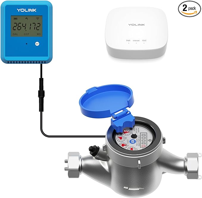 YoLink FlowSmart NSF Smart Water Monitor and Leak Detection: 1 Inch Advanced by YoLink