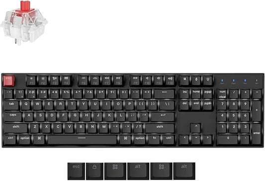 Keychron K10 Full Size Layout White LED Backlit Hot-Swappable Mechanical by Keychron