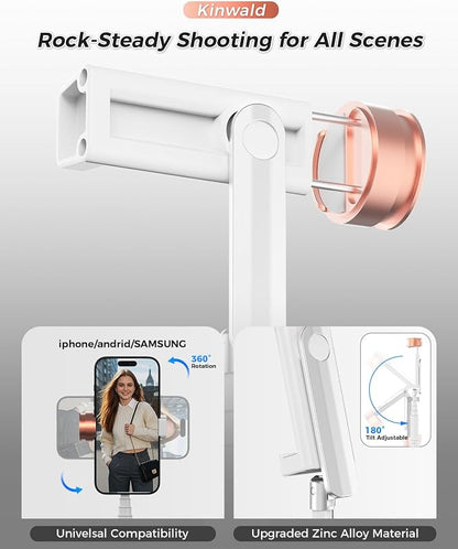 Selfie Stick Tripod for iPhone & Android, Portable Phone Tripod Stand - Image 6
