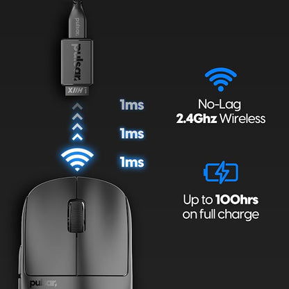 Pulsar Gaming Gears X2H Wireless Gaming Mouse, Ultra Lightweight 1.90 oz - Image 3