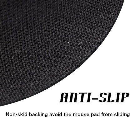 Purple Flower Mouse Pad Round Non-Slip Rubber Mousepad Laptop Office Computer - Image 7