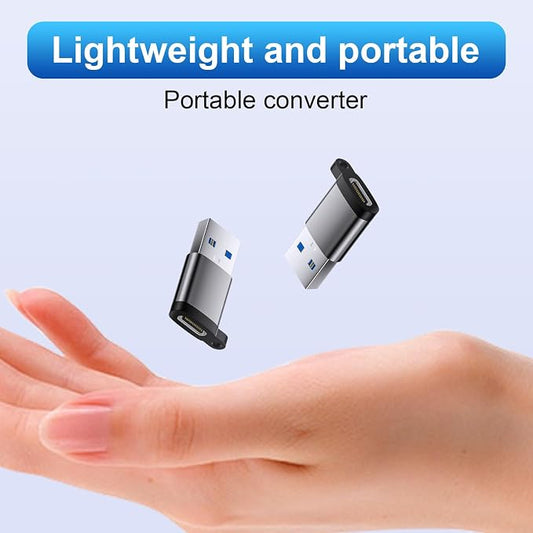 USB C Female to USB Male Adapter 3 Pack, OTG Converter, Type C to USB A Charger - Image 2