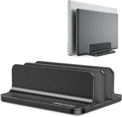 OMOTON Vertical Laptop Stand, Desktop Aluminum Mac Book Stand by OMOTON
