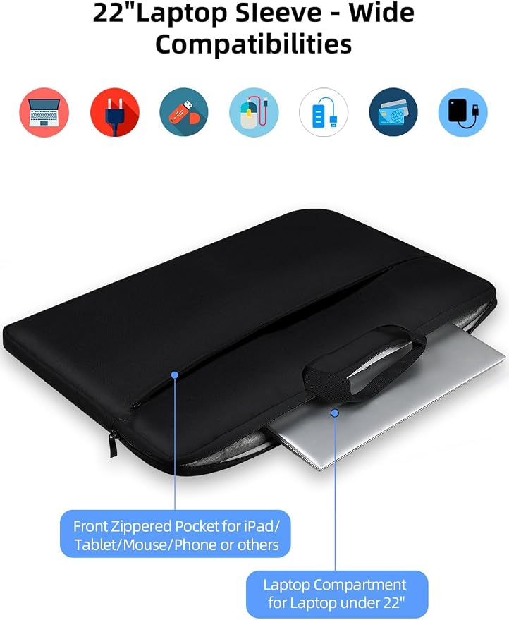 UPERFECT Laptop Sleeve 24-inch for Laptop/Portable Monitor/Notebook/Tablet - Image 3