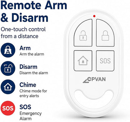 CPVAN 125dB Motion Sensor Alarm, Wireless Indoor PIR Motion Detector - Image 6