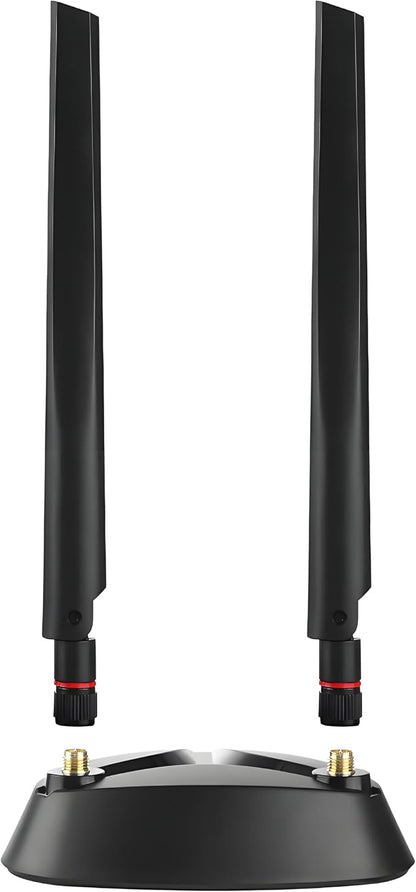 Long Range WiFi 6 6E Tri-Band Antenna 6GHz 5.8GHz 2.4GHz Magnetic Base - Image 4