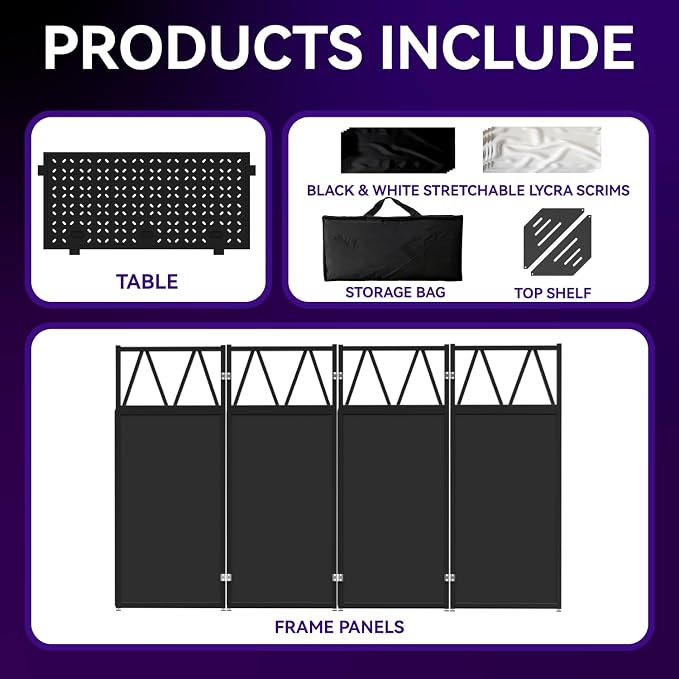 Portable DJ Booth Table, Foldable DJ Table Stand Portable - Image 6