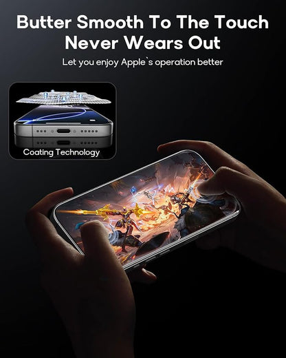 3 Pack for iPhone 14 Pro Max Tempered Glass Screen Protector:9H+ Durable - Image 7