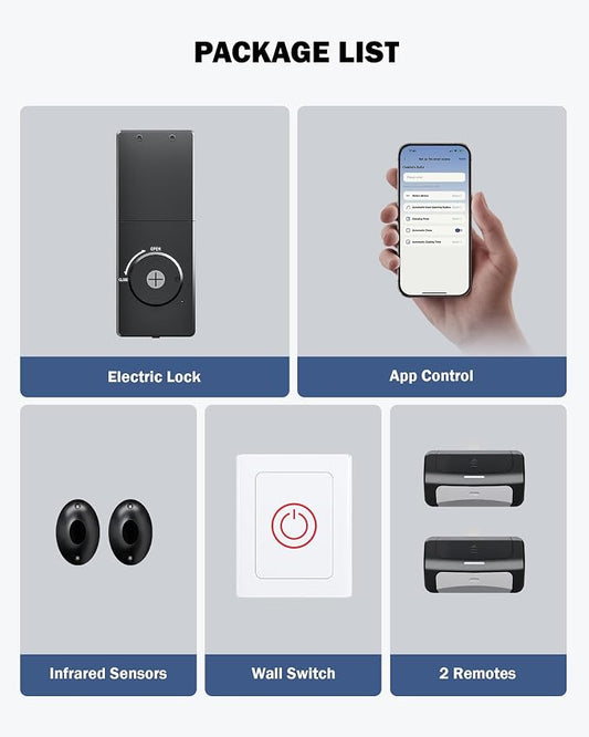 ZUMI Wall-Mounted Garage Door Opener, App-Controlled Garage Opener - Image 2
