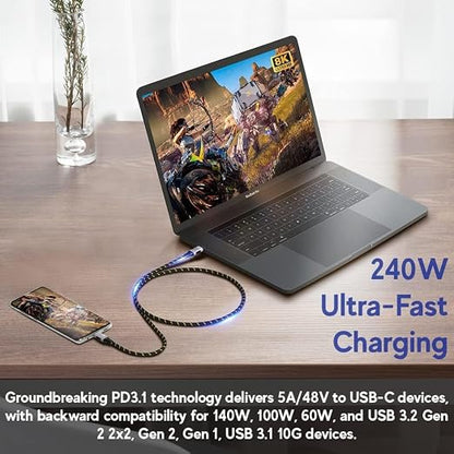 LINKUP USB 4.0 USB C to USB C Cable | Thunderbolt 4/3 Compatible | Type C - Image 4