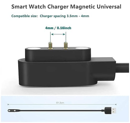Smart Watch Universal Charger Magnetic, da fit Smartwatch Accessories 2 Pin 4mm - Image 2