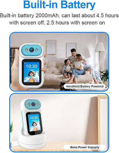 Video Calling Handheld Security Camera Indoor, Nanny Camera Baby Camera Pet - Image 8