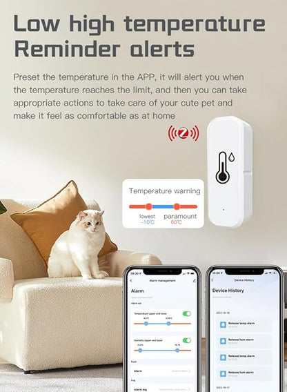 Zigbee Temperature and Humidity Sensor, Smart Home Multi-Room Group Control - Image 6