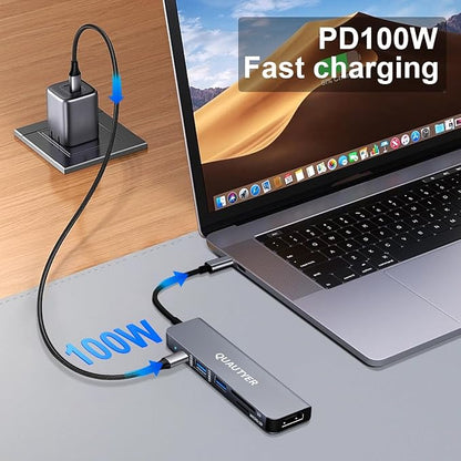 USB C Hub Multiport Adapter Dongle - Image 4