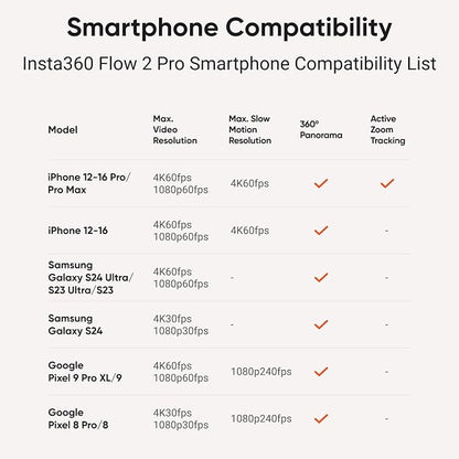 Insta360 Flow 2 Pro Ultimate AI Bundle – Foldable AI Phone Gimbal Stabilizer - Image 9