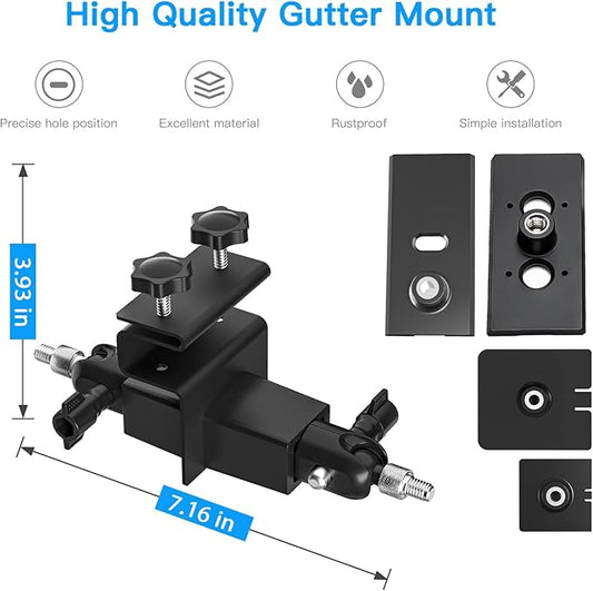 HOLACA 2-in-1 Weatherproof Gutter Mount - Image 2