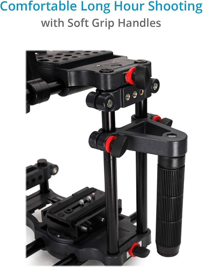 Power DSLR Camera Cage for DSLR DSLM Cameras Only. Adjustable Handles & 15mm - Image 3