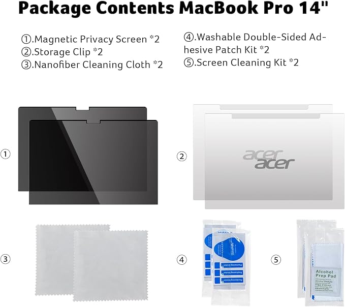 acer Laptop Privacy Screen for MacBook Pro 14 Inch, Eye Protection Anti - Image 7