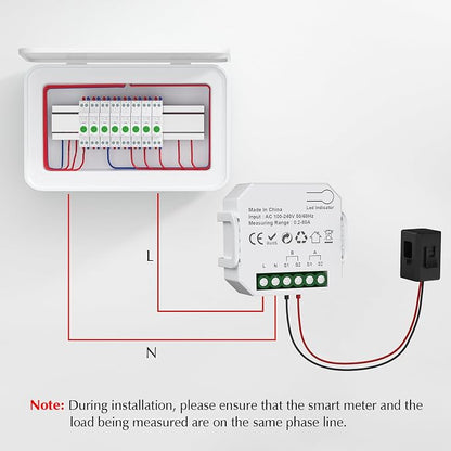 eMylo 1-Channel WiFi Power Meter 80A Smart Energy Monitor, Clamp-on Ammeter - Image 7
