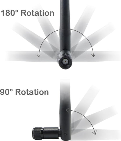 WiFi Antenna PC Bluetooth Antenna, WiFi 6 Dual Band 2.4Ghz 5Ghz 5.8Ghz 3dBi - Image 4
