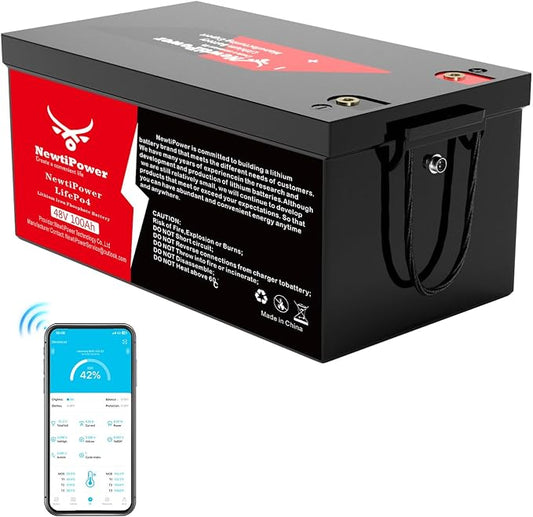 48V 100Ah Golf Cart Lithium LiFePO4 Battery by NewtiPower