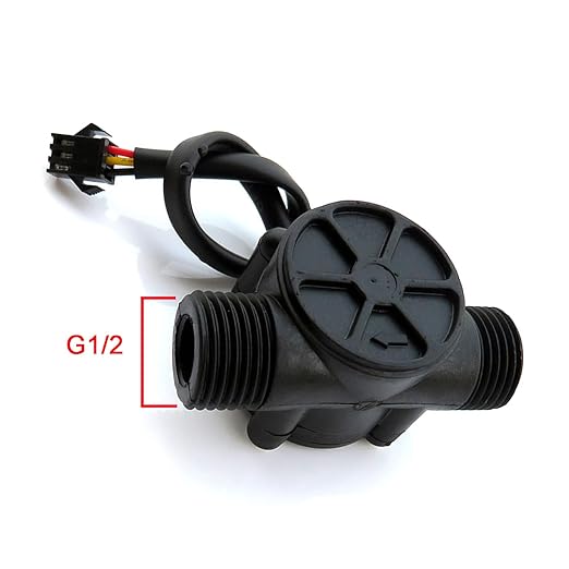 1/2" Water Flow Sensor Food-Grade Switch Hall Effect Flowmeter Fluid Meter - Image 2