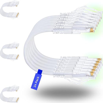 Rapink Patch Cables Cat6/ Cat6a 3ft Slim, Cat6a Ethernet Patch Cable 10G Support by Rapink