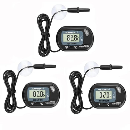 AQUANEAT Aquarium Thermometer, Fish Tank Thermometer, Digital Temperature Test by Aquaneat