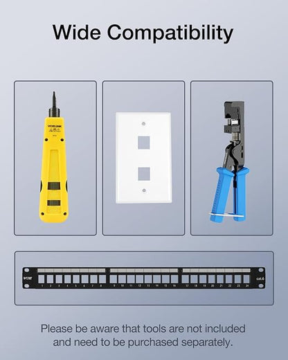 VCELINK RJ45 Cat6 Keystone Jacks - Image 8