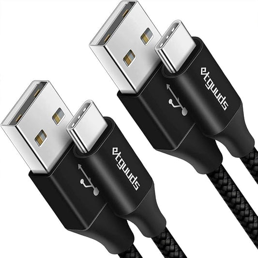 Long USB C Cable, etguuds Fast Charging USB A to Type C Charger Cable Braided by etguuds
