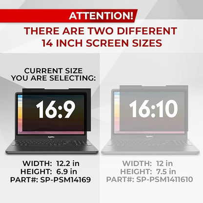 Magnetic Laptop Privacy Screen 14 Inch 16:9 - Image 3