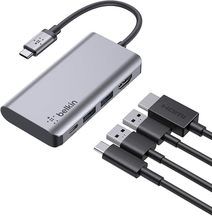 Belkin USB C Hub, 4-in-1 Multi-Port Laptop Dock by Belkin