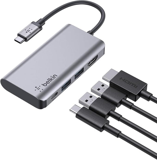Belkin USB C Hub, 4-in-1 Multi-Port Laptop Dock by Belkin