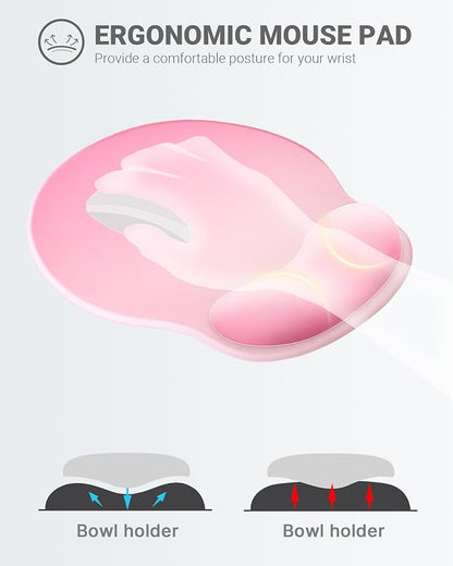 Ergonomic Mouse Pad Wrist Support, Comfortable Mouse Pad Wrist Rest, Relieve - Image 2