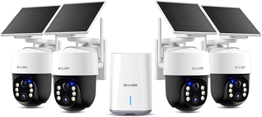 SOLIOM Security Cameras Wireless Outdoor, 4K Ultra HD by SOLIOM