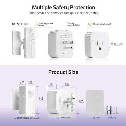 RAYZEEK Wireless Motion Sensor Control Outlet - Image 7