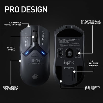 INPHIC IN10P Superlight Wireless Gaming Mouse, 8K Polling Rate, 000 DPI - Image 9