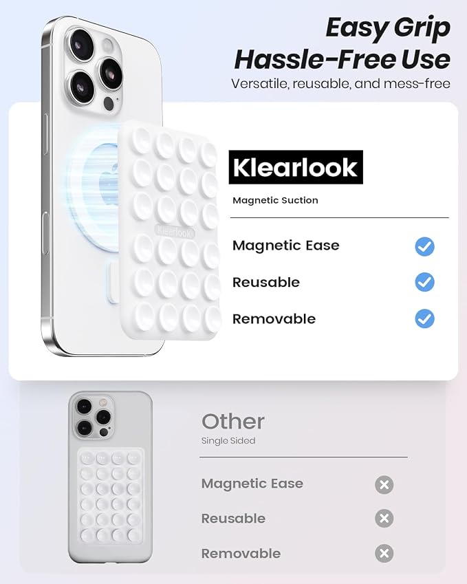 Klearlook 2Pack Magnetic Suction Phone Mount - Image 3