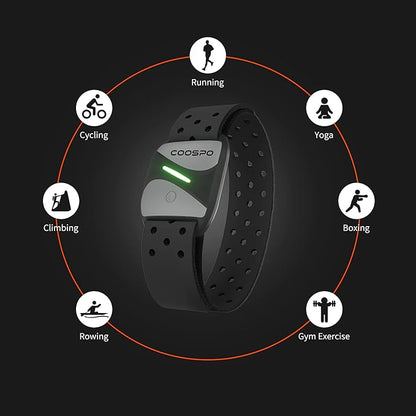 COOSPO Heart Rate Monitor Armband HW807, Tracking Heartbeat HRV - Image 3