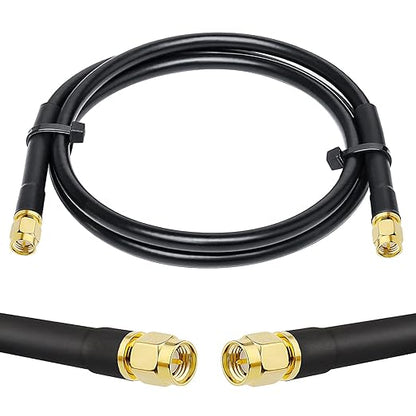 MOOKEERF KMR240 SMA Male to SMA Male Coaxial Cable 50 ohm Coax Ultra Low Loss by MOOKEERF