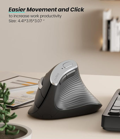 Nulea M510 Vertical Mouse Wireless, Ergonomic Mouse - Image 7
